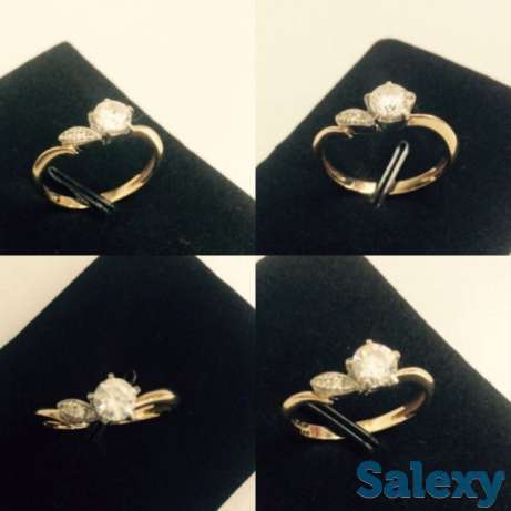 Кольцо золотое 585 проба Россия, размер 17, фотография 1