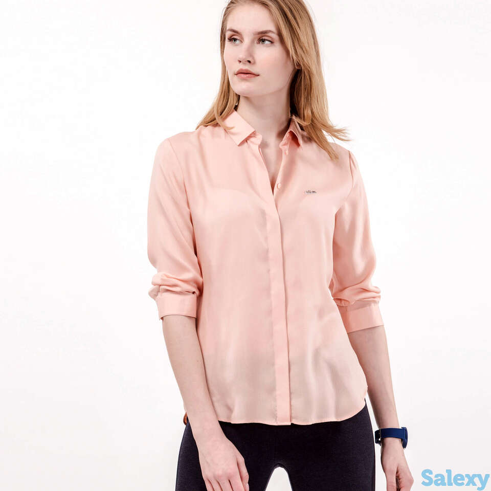Женская рубашка lacoste slim fit, фотография 1