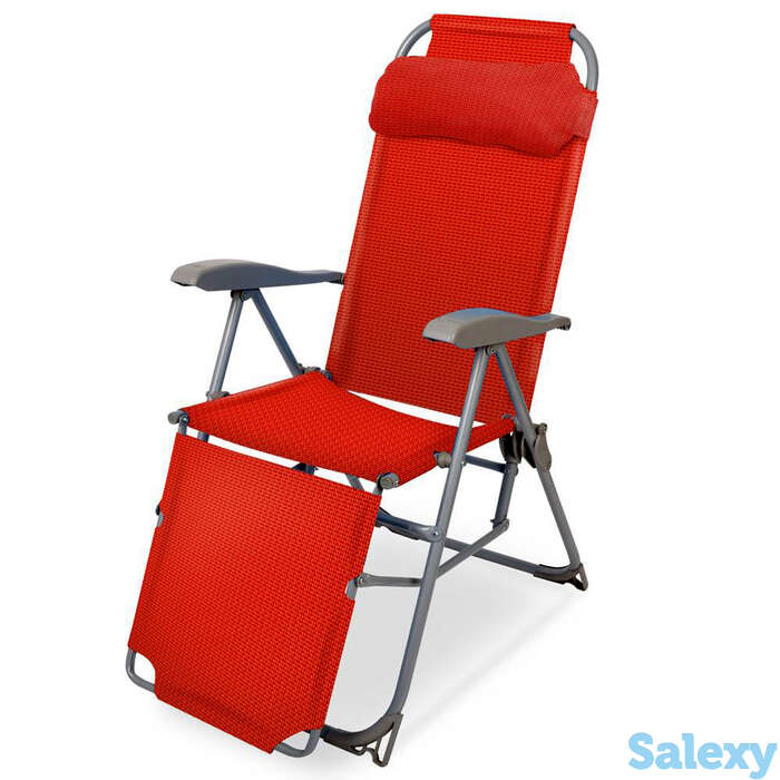 Шезлонг ника к3/гн гранатовый, фотография 1