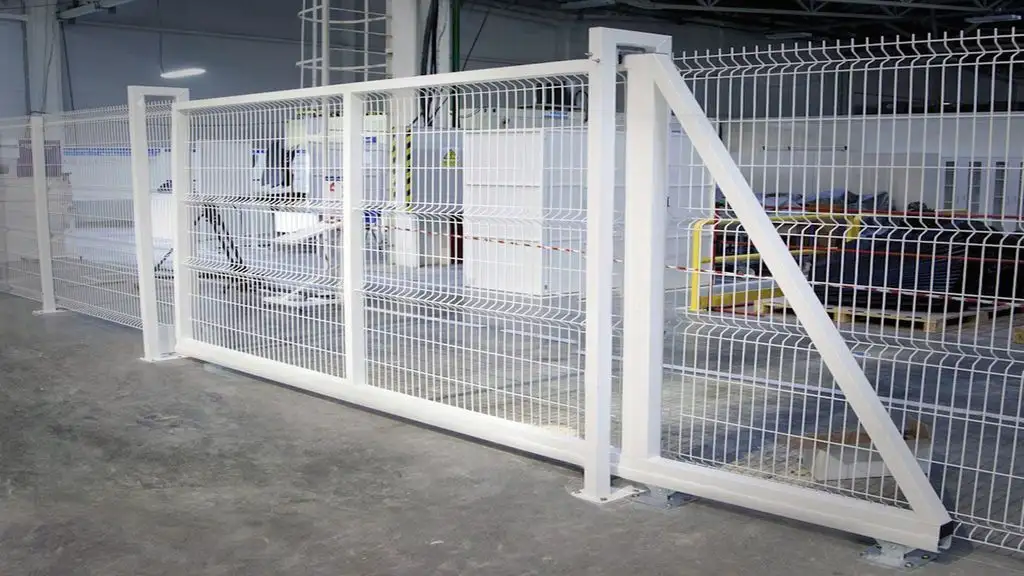 Ворота для панельных ограждений 3D, фотография 2