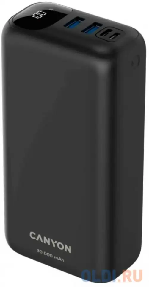 Внешний аккумулятор power bank 30000 мач canyon pb - 301 черный, фотография 1