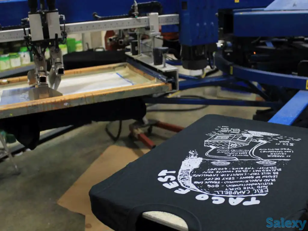 Станок печатный для рисунков на одежде, логотипов, шелкография, фотография 2