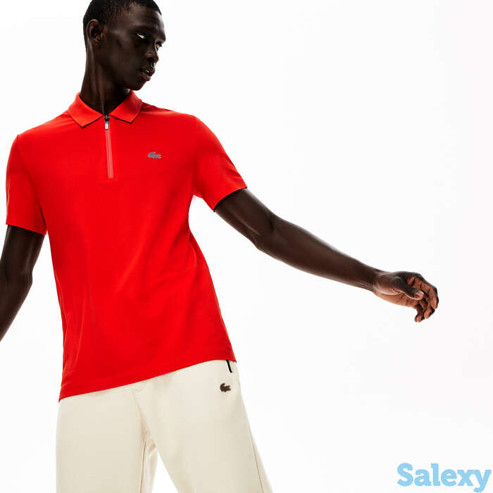Мужское поло lacoste motion на молнии, фотография 1