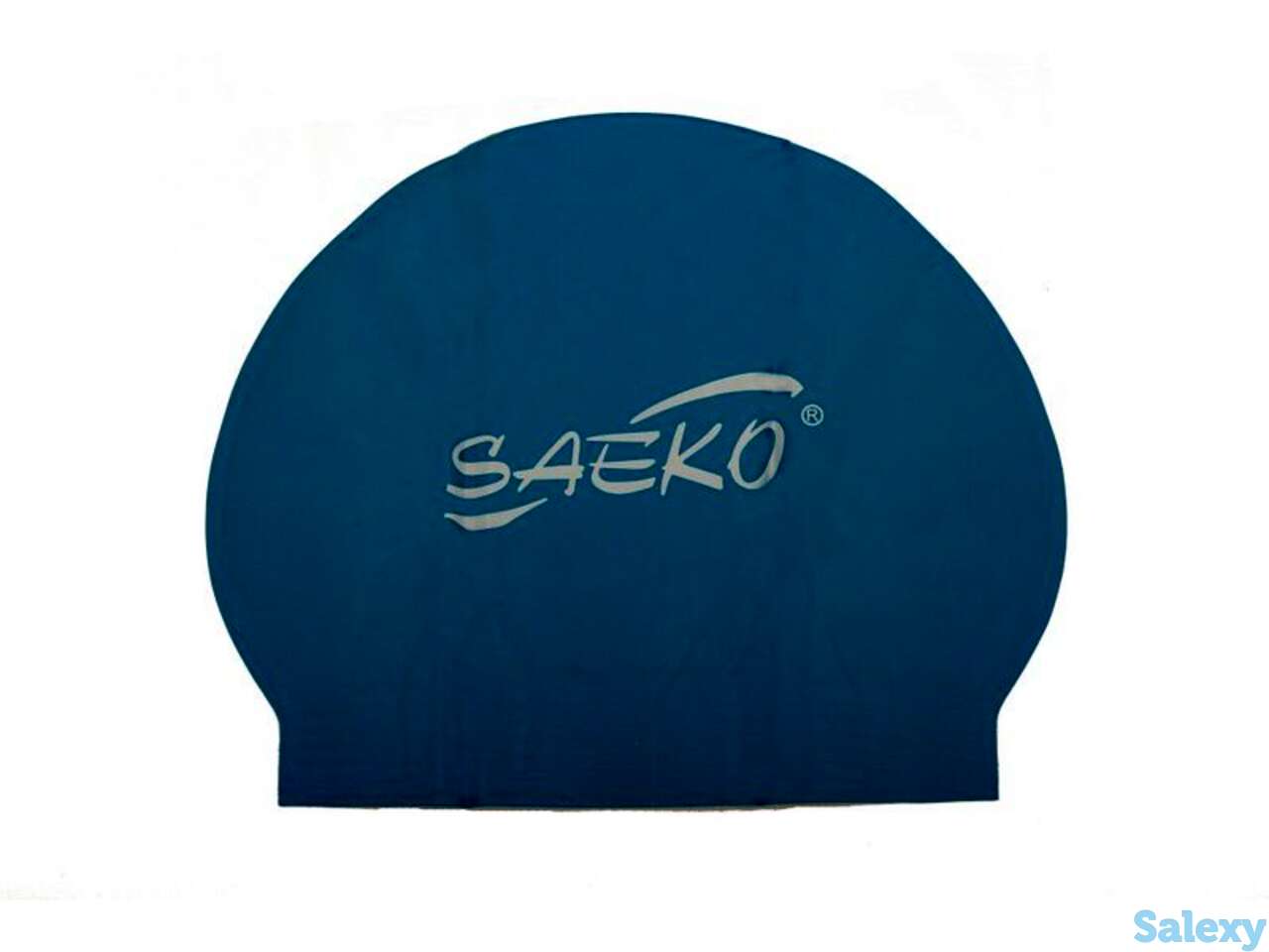 Шапочка для плавания c2 opp из латекса синяя saeko, фотография 1