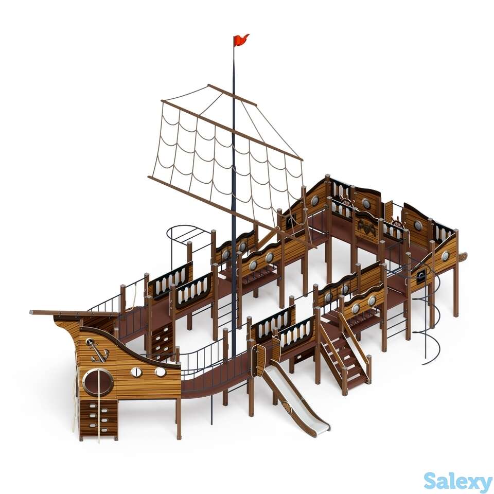 Детский игровой комплекс «шхуна» дик 2.03.3.03-03 н=1200 н=1500, фотография 1