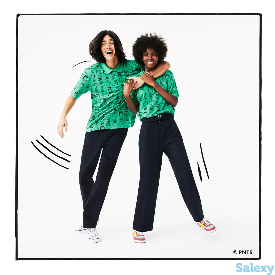 Мужское поло lacoste x peanuts l!ve unisex, фотография 1