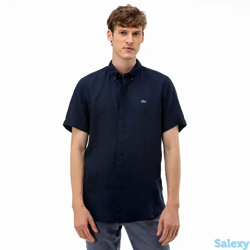 Мужская льняная рубашка lacoste, фотография 1