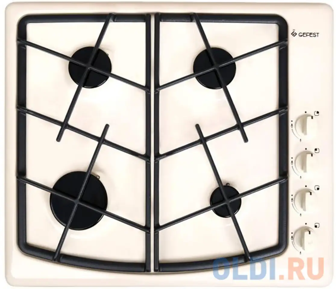 Варочная панель газовая gefest сн 1211 к81 кремовый, фотография 1