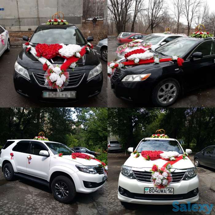 Оформление машин на свадьбу, фотография 5