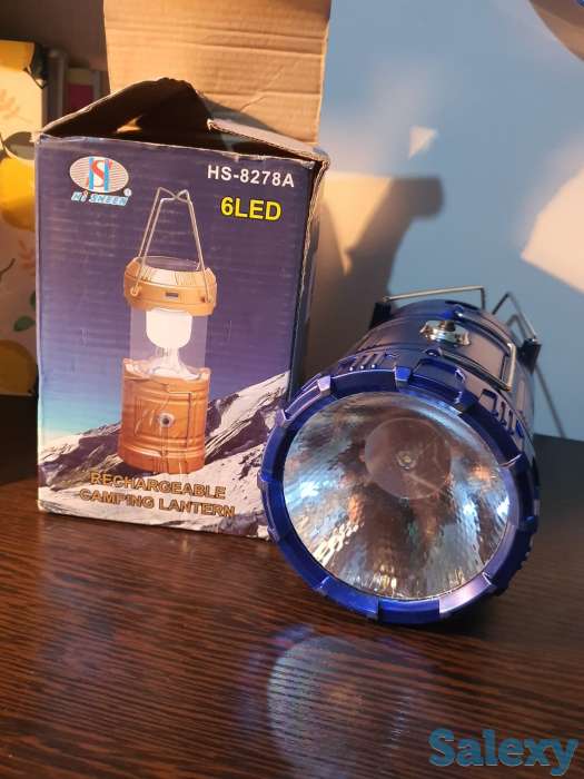 Фонарь-лампа для кемпинга на солнечной батарее с USB-разъёмом, фотография 2