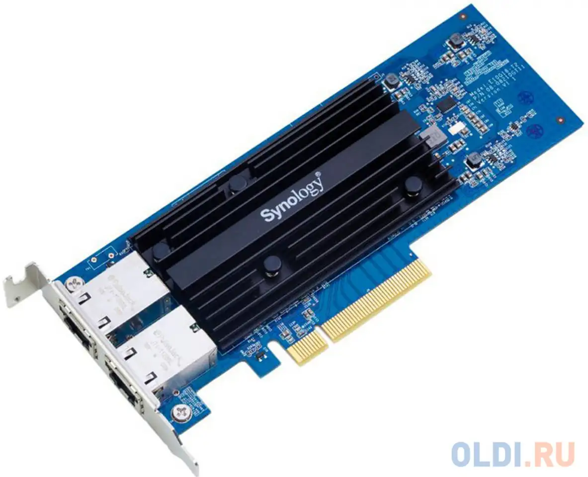 Сетевой адаптер pcie 10gb e10g18-t2 synology, фотография 1