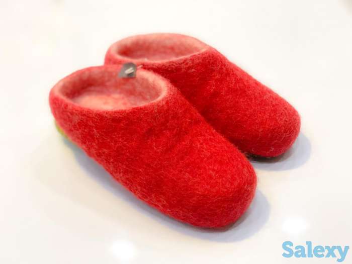 Тапочки домашние 100% шерсть класса люкс, фотография 4