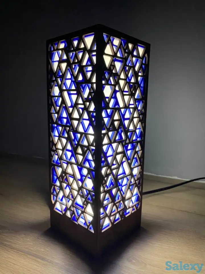 Голубой Интерьерный лампа-ночник, фотография 2