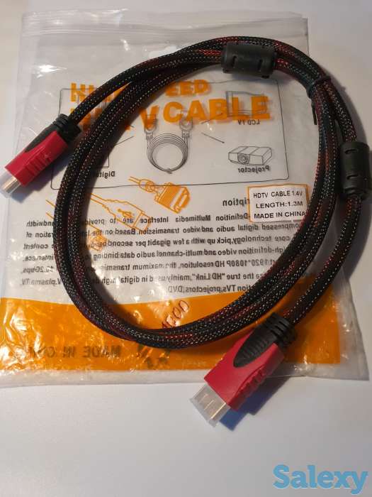 Кабель шнур High speed HDMI-HDMI провод 1,3м, фотография 4