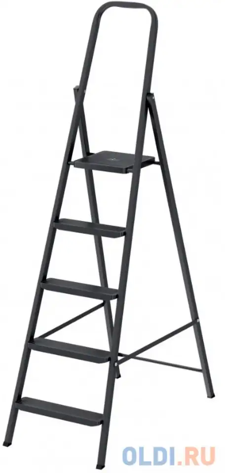 Стремянка 5, ступеней, компактная, стальная россия// сибртех, фотография 1