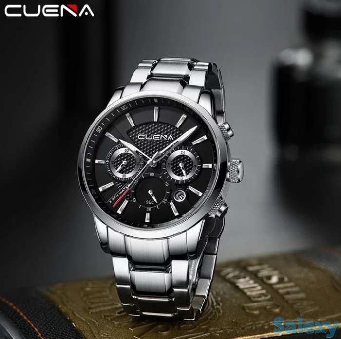 Кварцевые наручные часы Cuena, новые, в подарочной упаковке, фотография 4