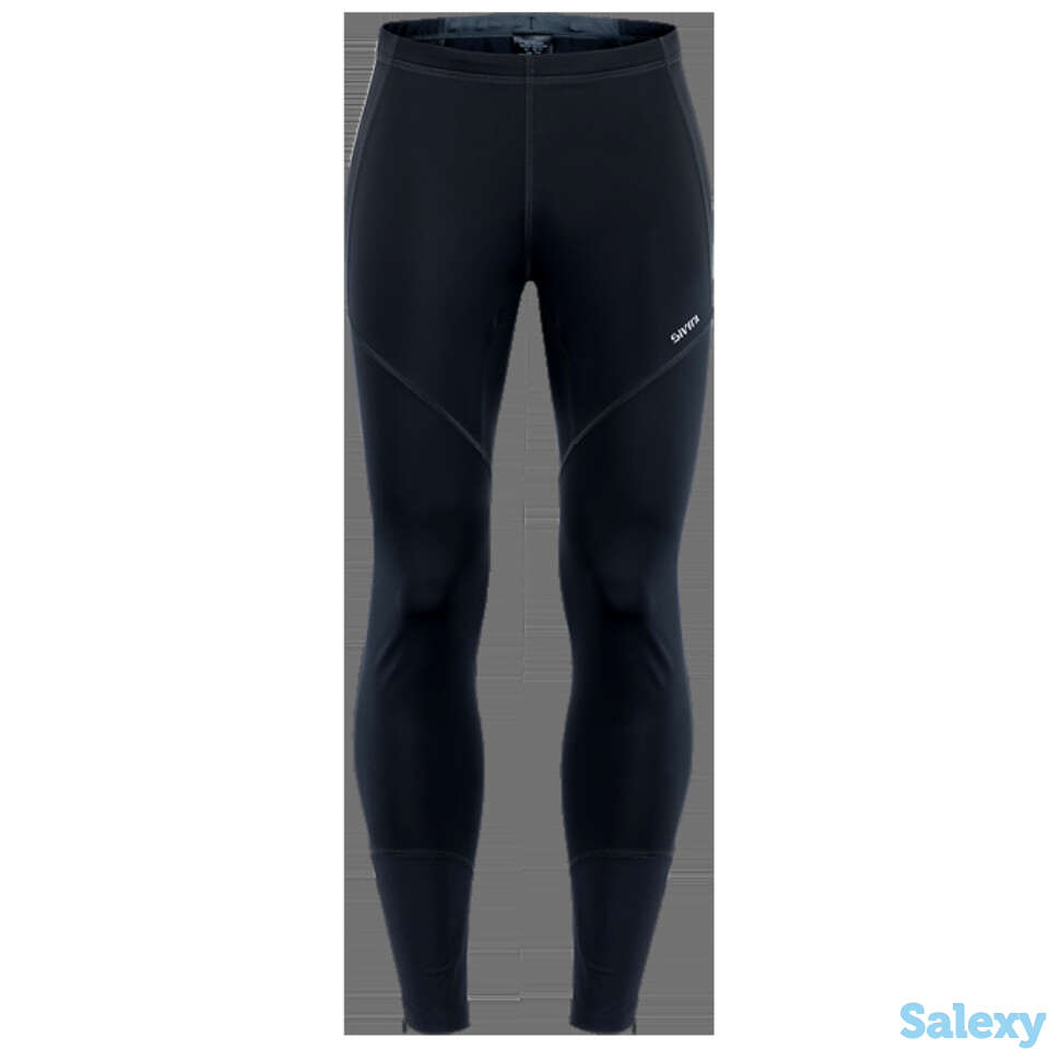 Брюки сивера лив черные мужские тайтсы для бега, фотография 1
