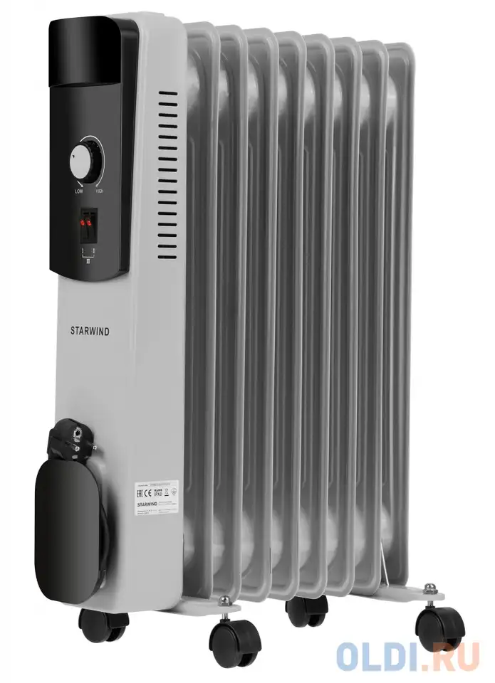 Радиатор масляный starwind shv4710 1500вт белый, фотография 1