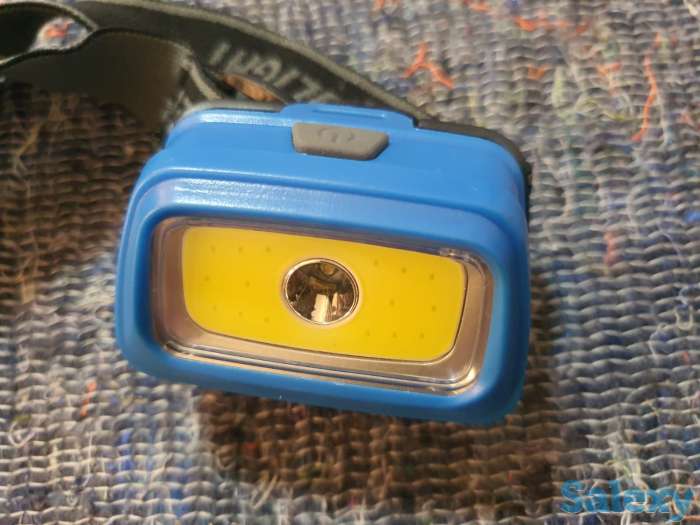 Налобный фонарик на батарейках, фотография 1