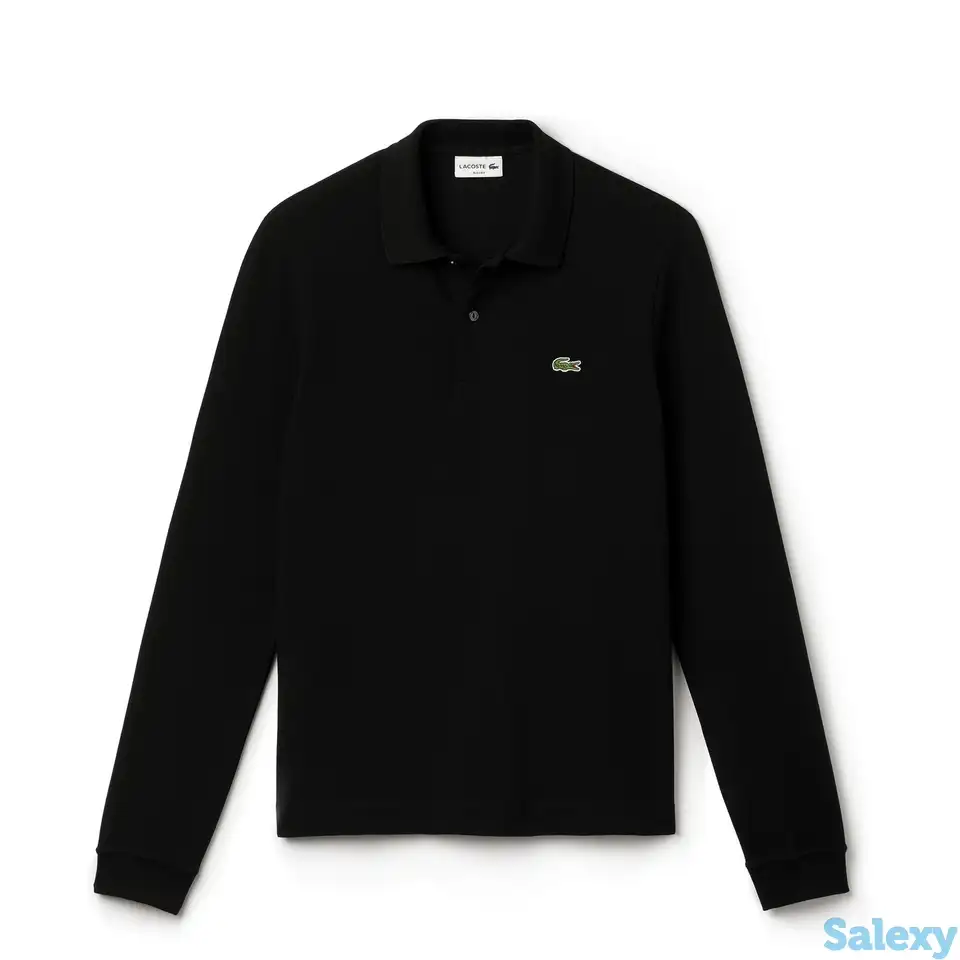 Мужская рубашка поло lacoste slim fit petit pique, фотография 1
