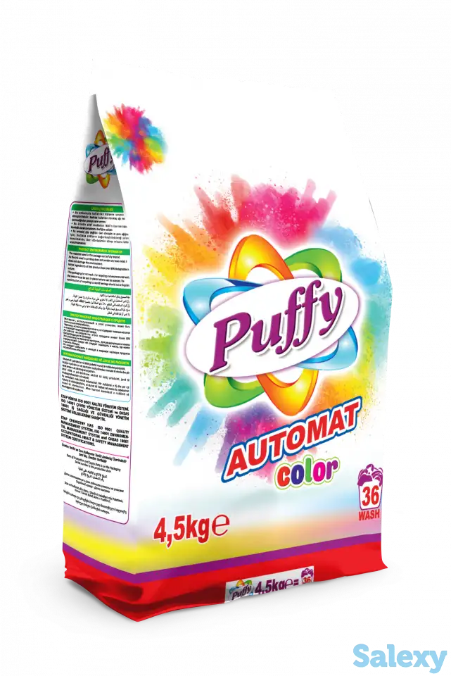 Стиральный порошок Puffy Color (Турция) в ассортименте (1,5кг; 3 кг; 4,5 кг; 6кг; 9 кг; 20 кг ), фотография 3