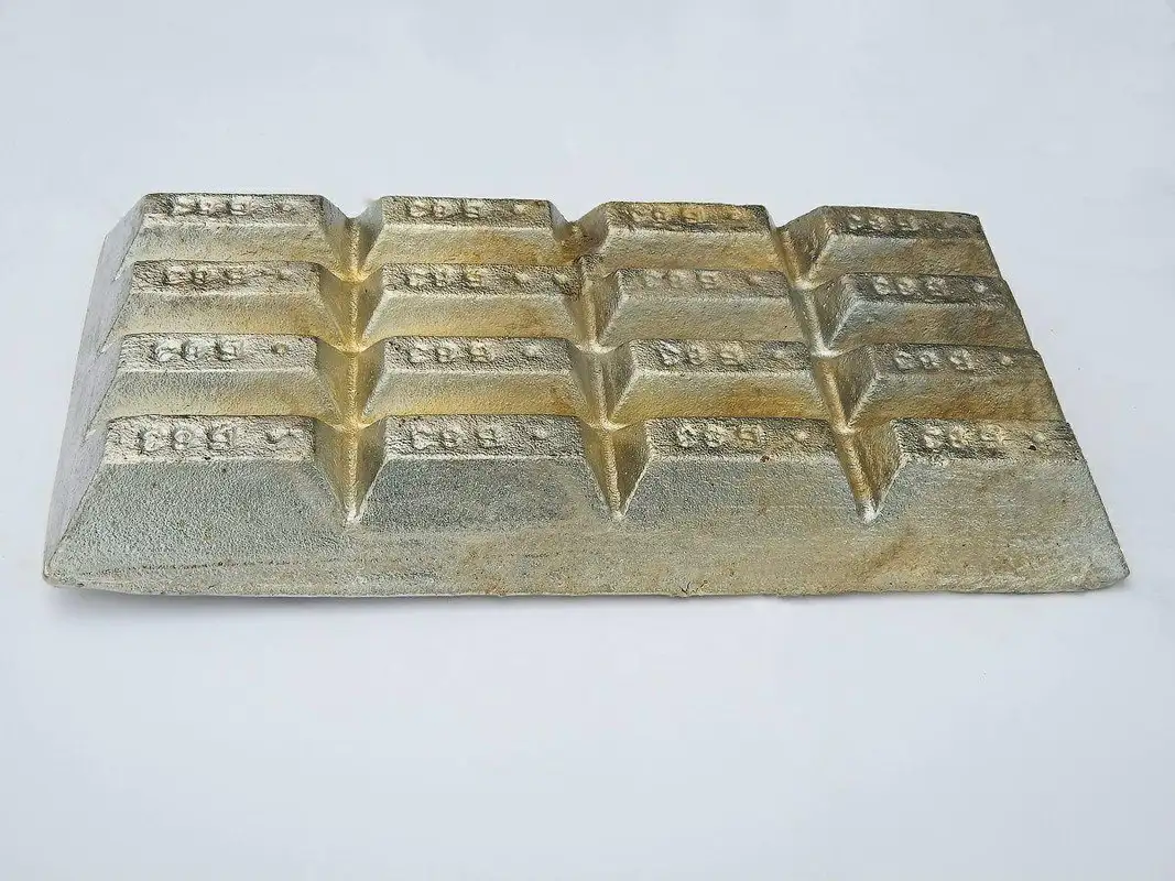 Баббит чушка, Размер: 3-4 мм, Марка: Б83; Б16; Б88..., ГОСТ 1320.-74; ГОСТ 1209.-90; 3778.-77..., фотография 1