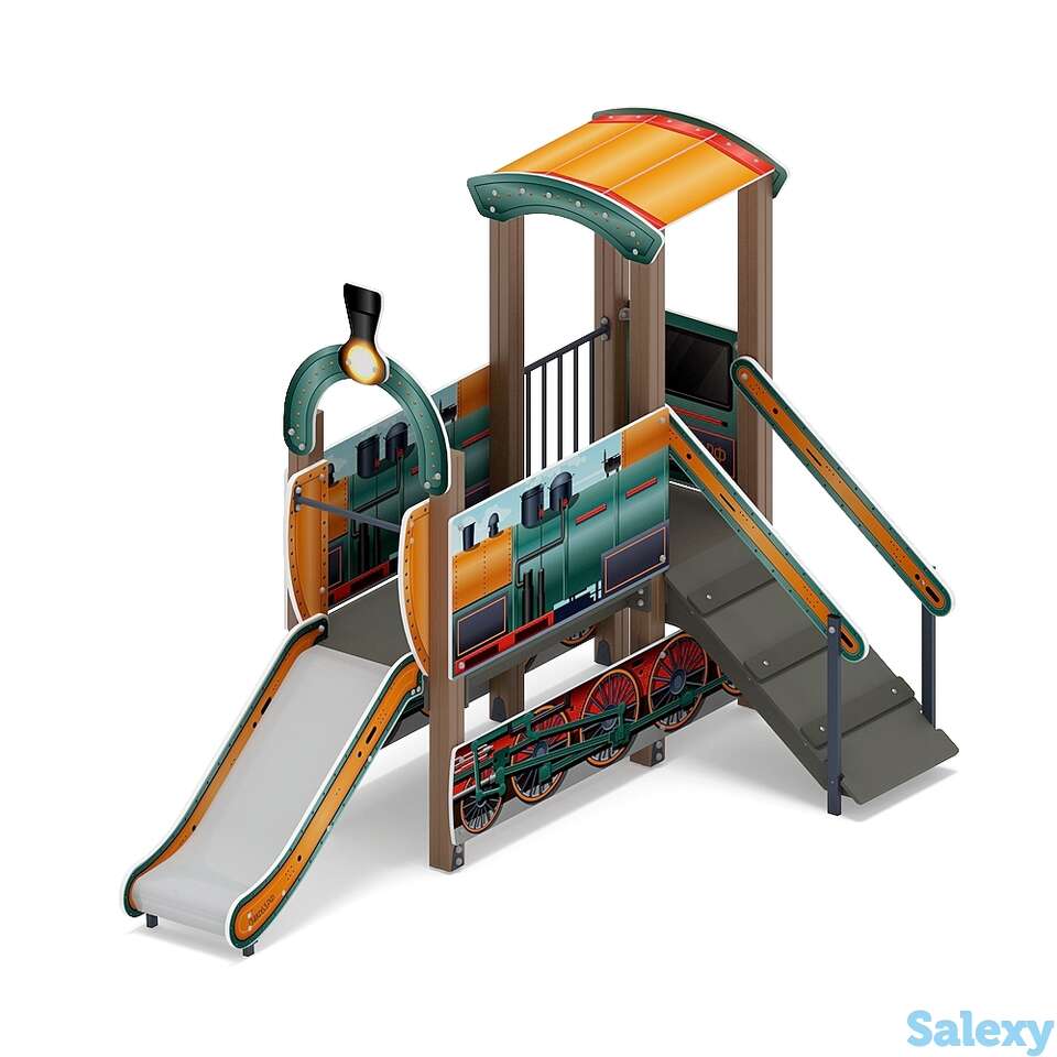 Детский игровой комплекс «паровозик» дик 1.03.5.01-16 h=750, фотография 1