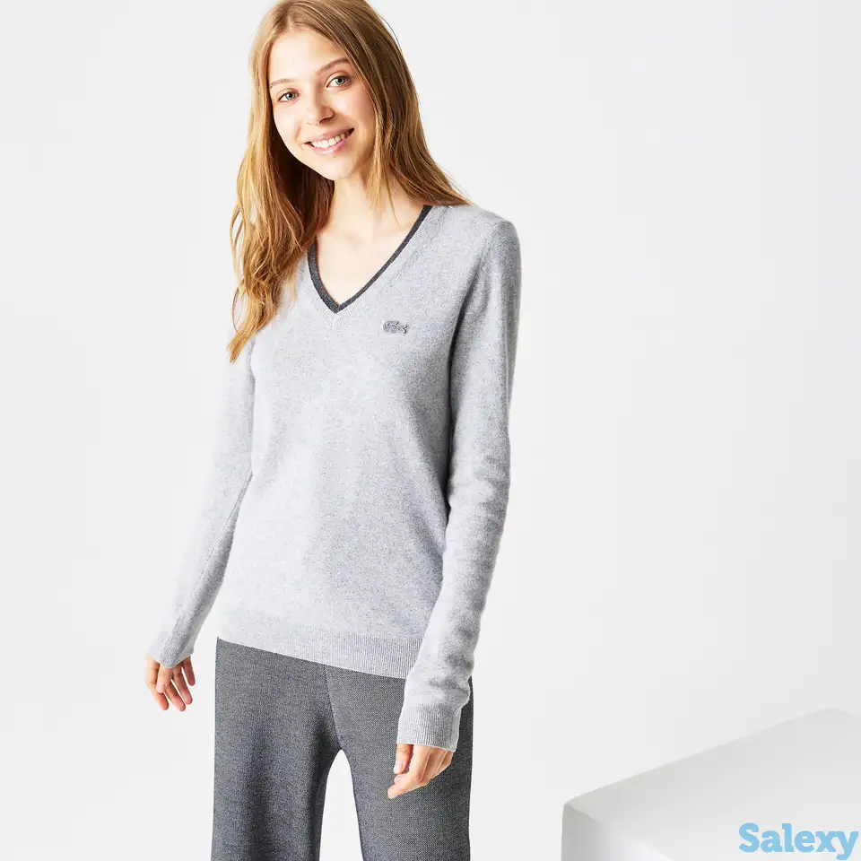 Женский свитер lacoste из шерсти и кашемира, фотография 1