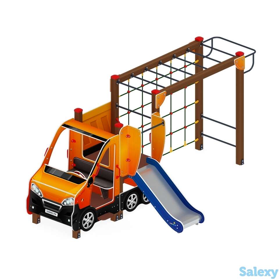 Детский игровой комплекс «машинка с горкой 2» дик 1.03.1.02-01 н 750, фотография 1