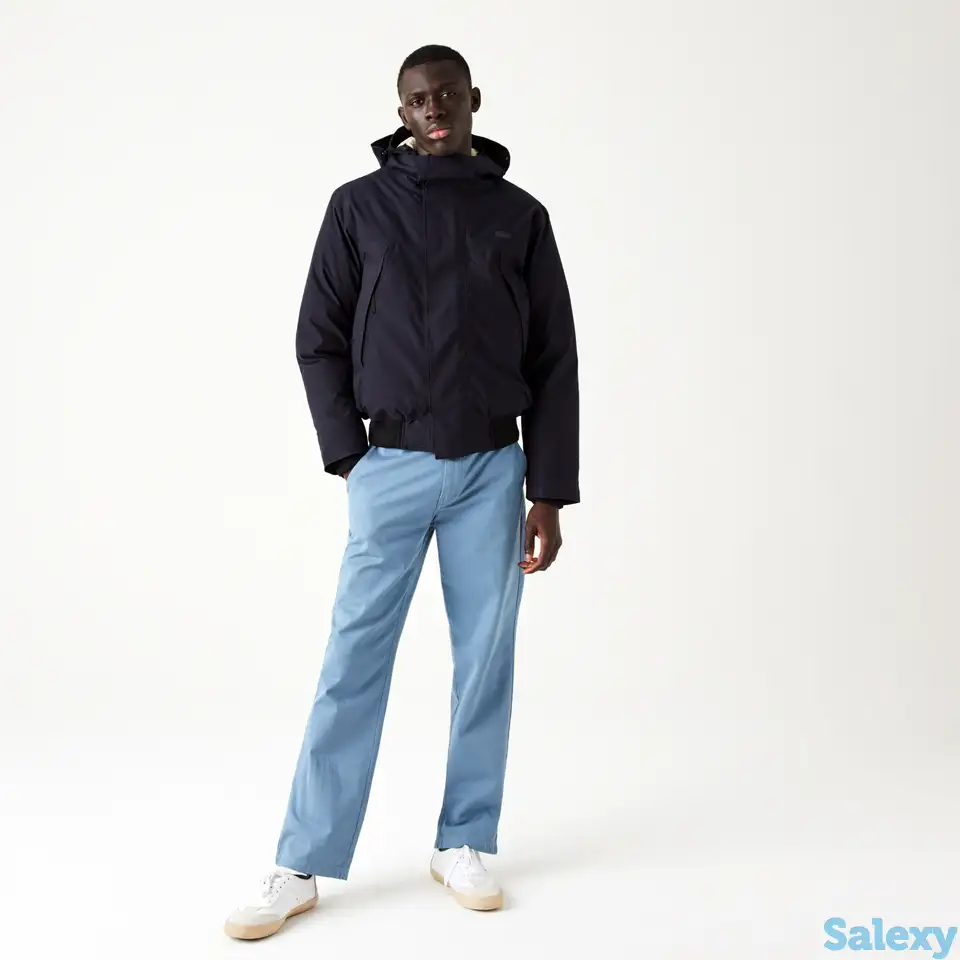 Мужская короткая парка lacoste с мехом, фотография 1