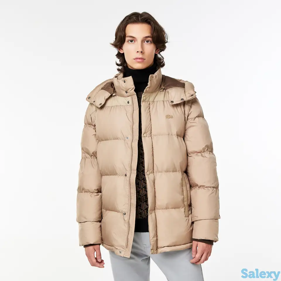 Мужская короткая куртка-пуховик lacoste, фотография 1