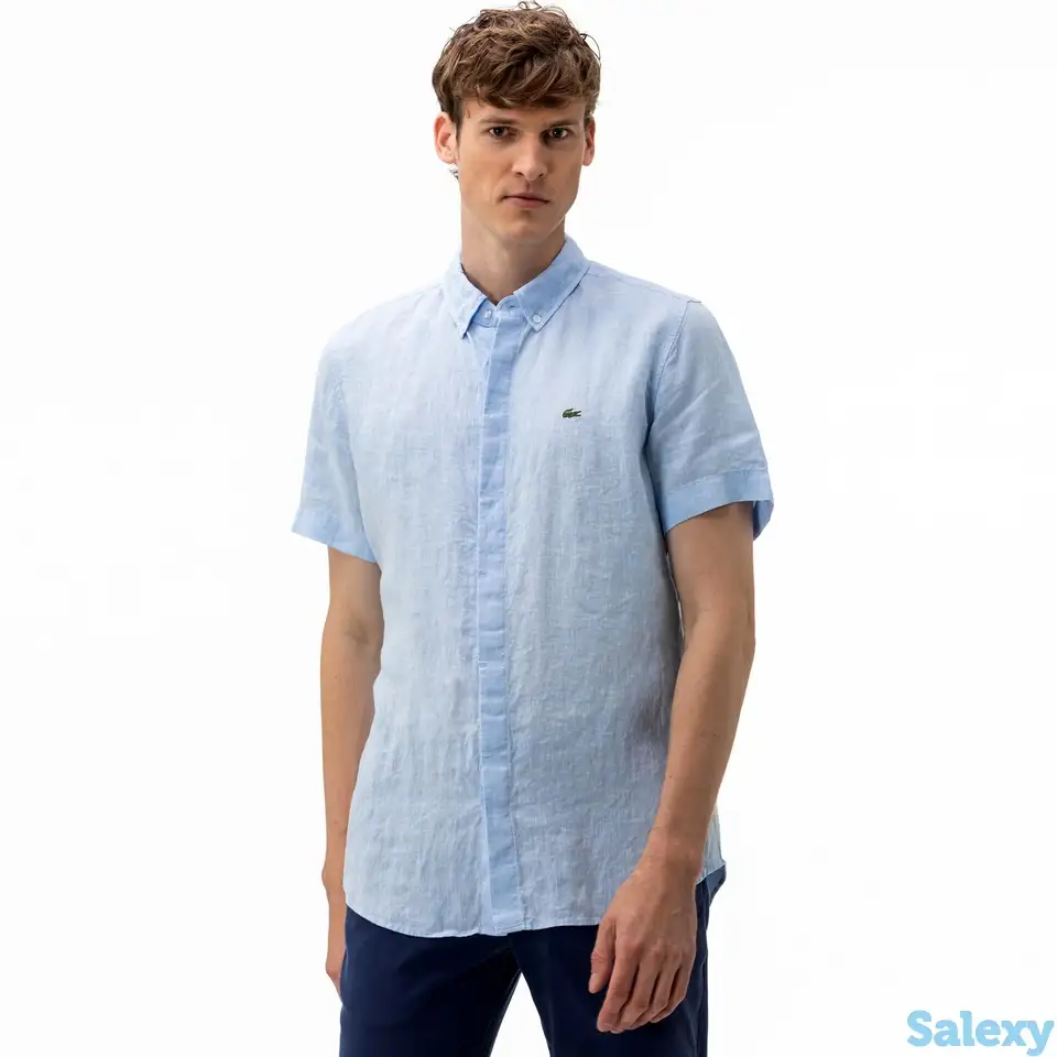 Мужская льняная рубашка lacoste, фотография 1