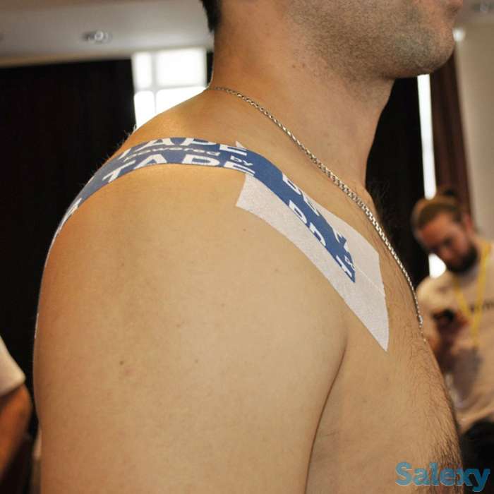 Подкладочный материал для кинезио тейпов bbtape lite (5см*10м), цвет #1 white | белая, фотография 3