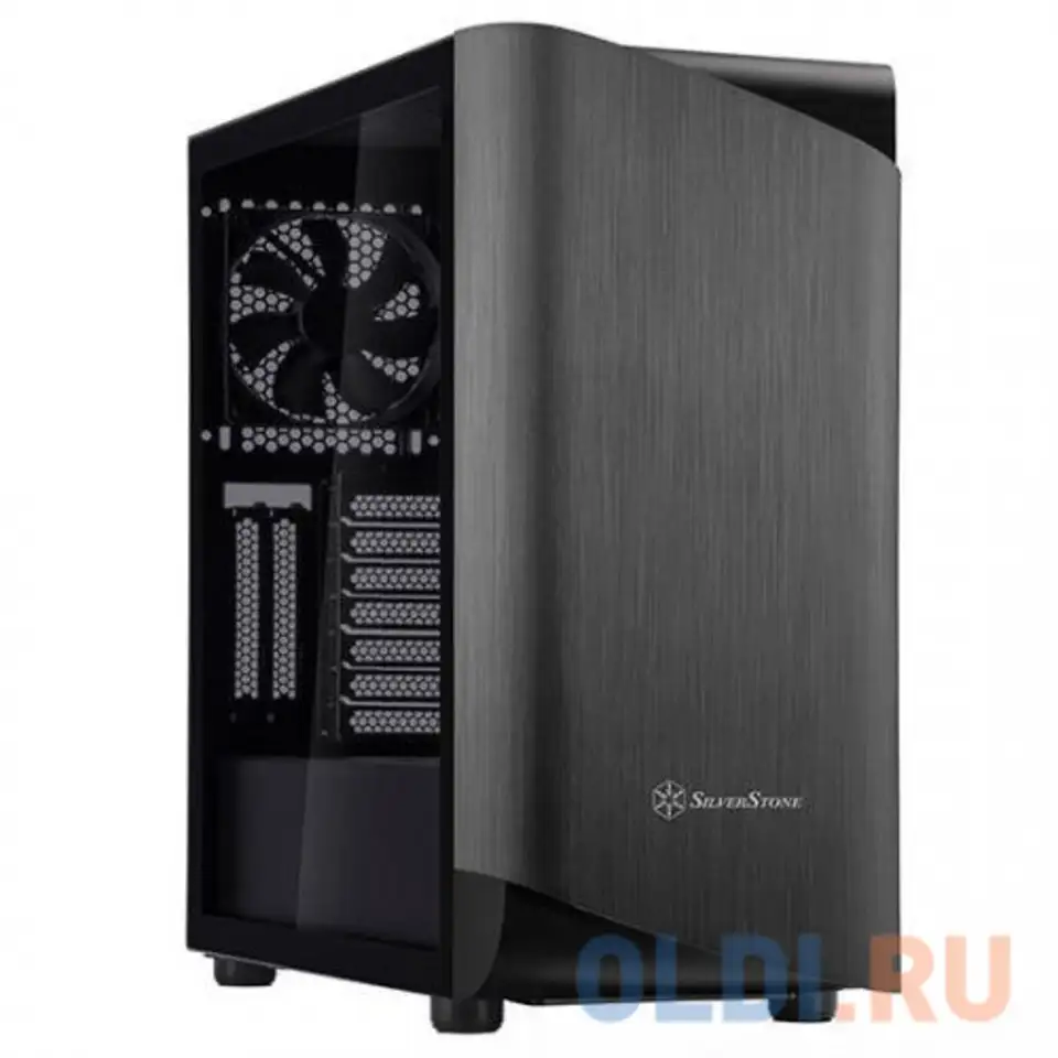 Корпус atx silverstone sst-sea1tb-g без бп чёрный, фотография 1