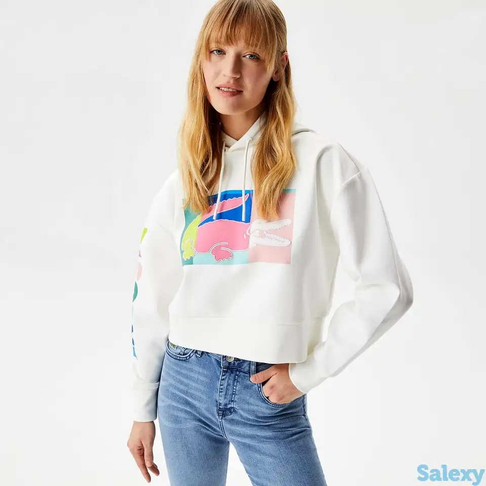 Женская толстовка lacoste loose fit, фотография 1