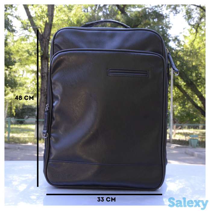 Городской кожаный рюкзак скидка + бесплатная доставка, фотография 6