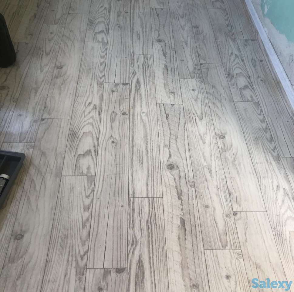 Профессиональная укладка линолеума, фотография 3