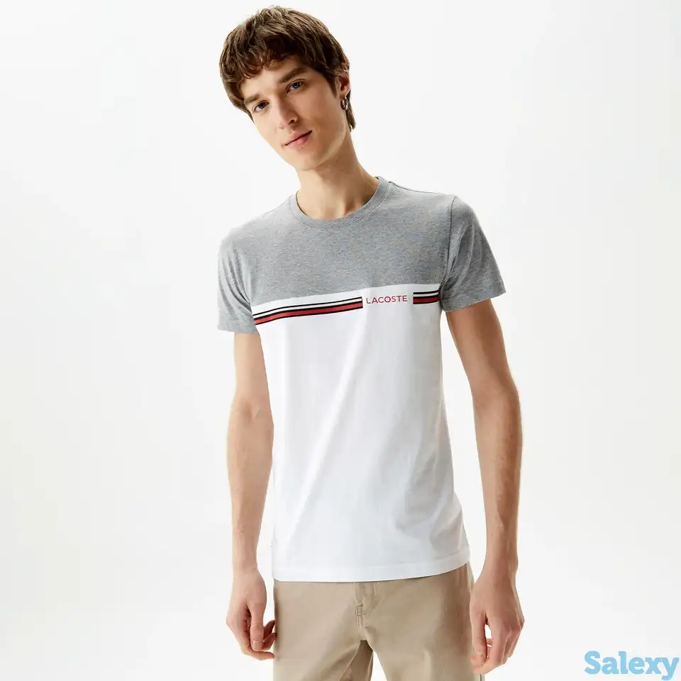 Мужская футболка lacoste slim fit, фотография 1