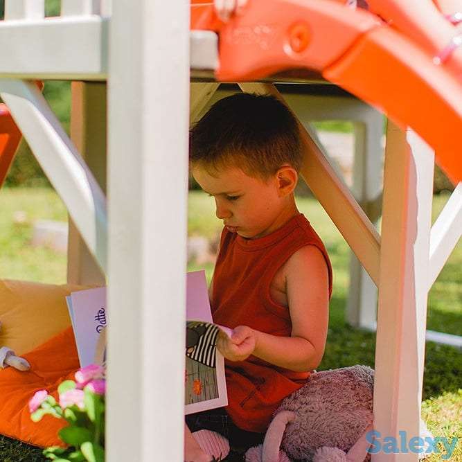 Детский игровой домик Smoby,на сваях с горкой, фотография 4