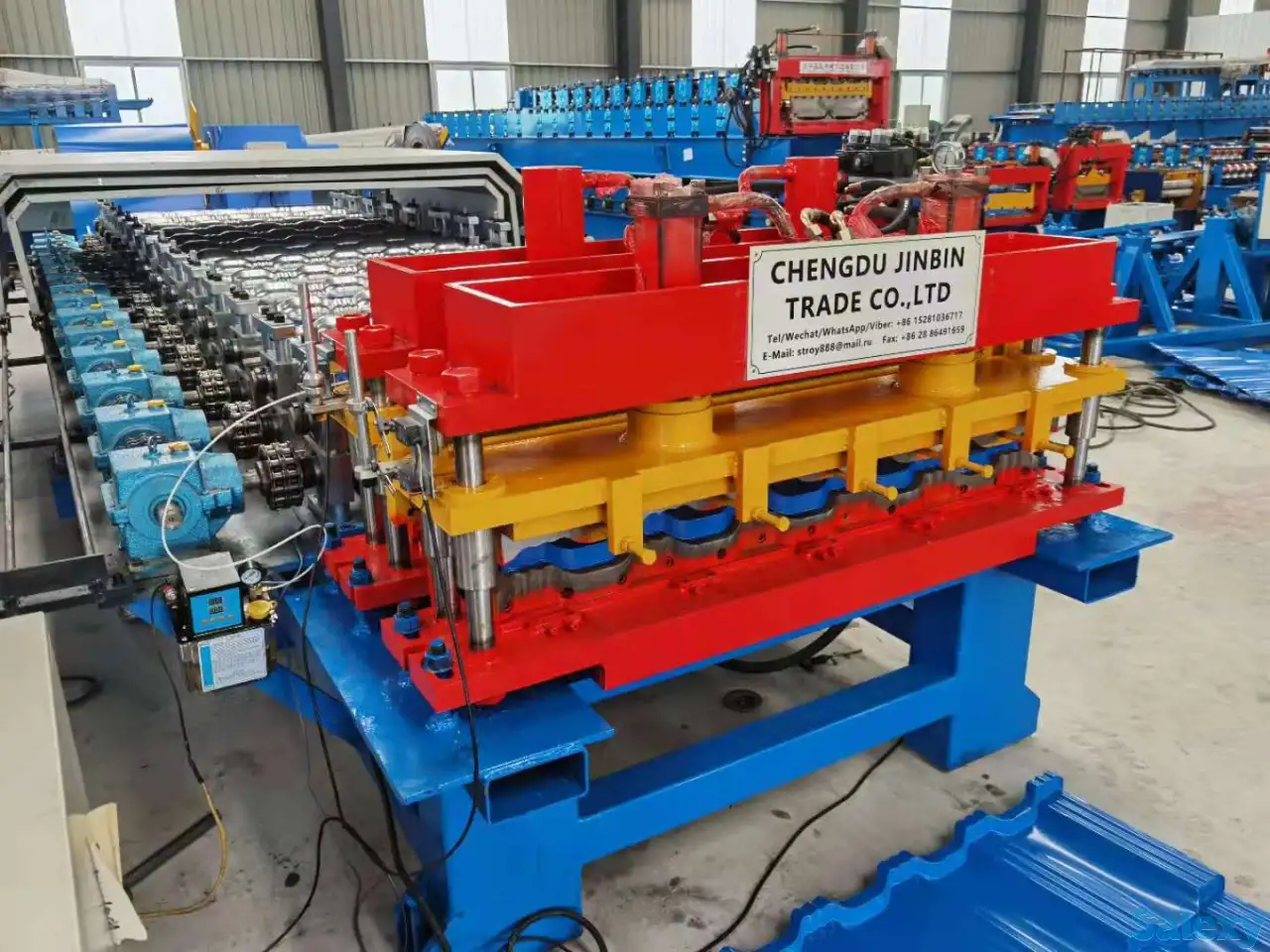 2023 станок для производства модульной металлочерепицы Dachpol, фотография 2