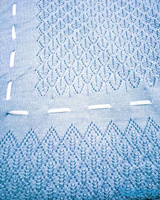 Детский плед нежно-голубого цвета, фотография 2