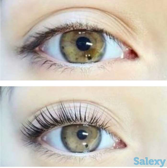 Ламинирование ресниц , Ботокс . Оформление бровей ( хна, краска) ( пинцет , нитка), фотография 1