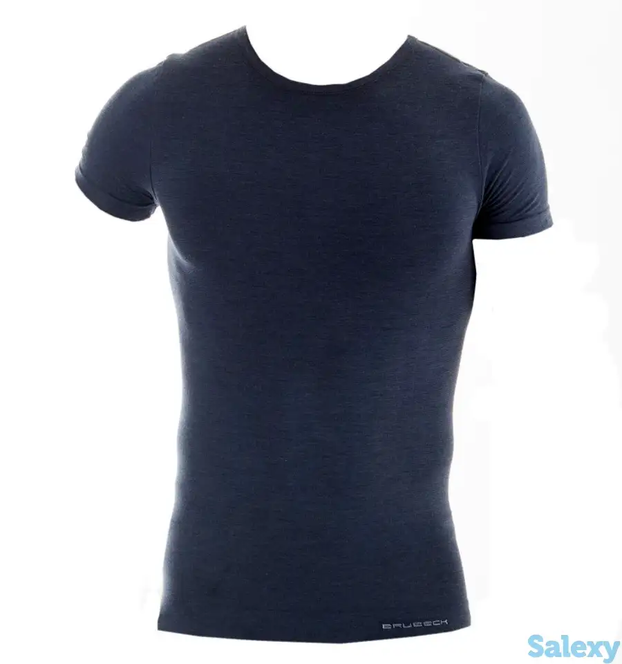 Термофутболка brubeck men comfort wool dark\grey, фотография 4