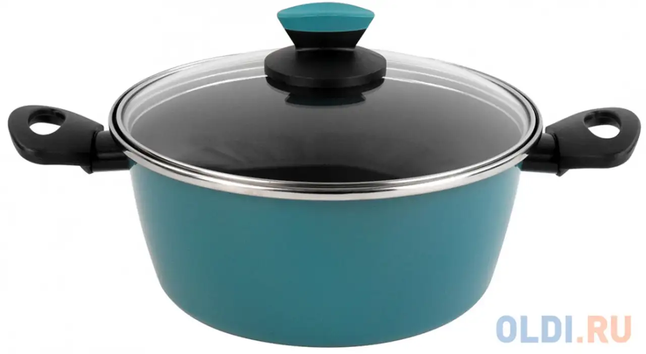 Кастрюля vitrinor lotus 24 24 см сталь, фотография 1