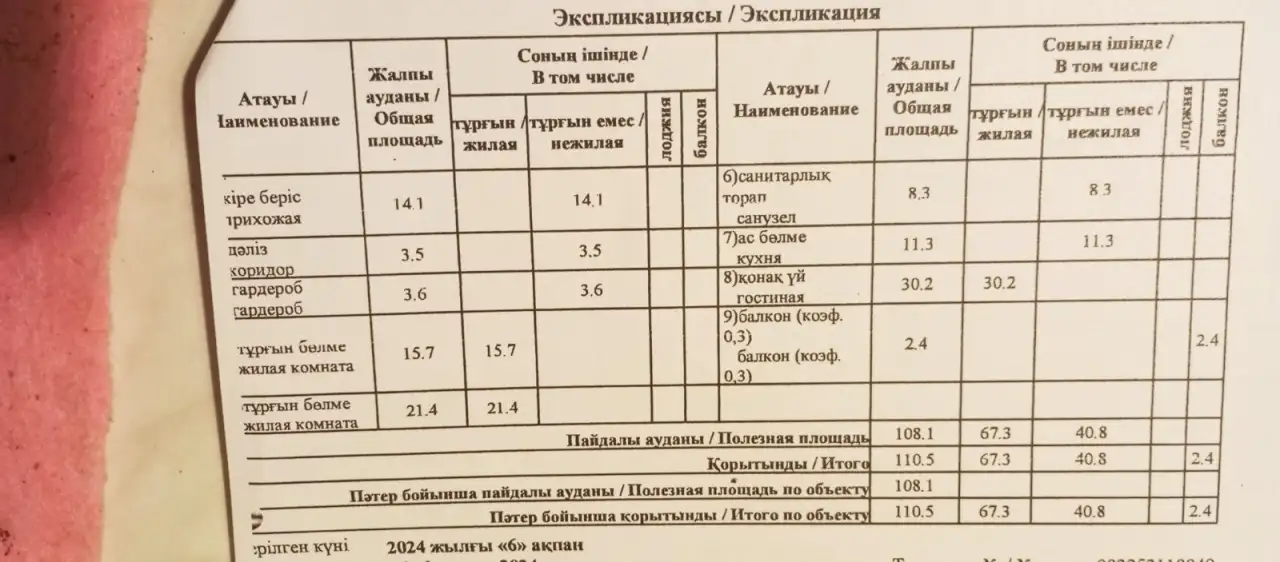 Продам трехкомнатную квартиру 110,5 кв.м. в ЖК Алтын Заман., фотография 20