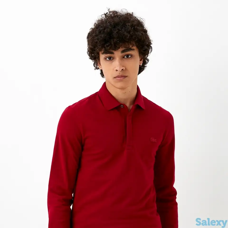 Мужское поло lacoste с длинными рукавами, фотография 1