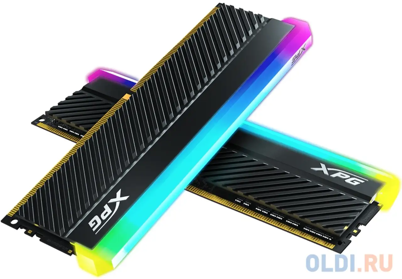 64gb adata ddr4 3600 dimm xpg spectrix d45g rgb gaming memory, фотография 1
