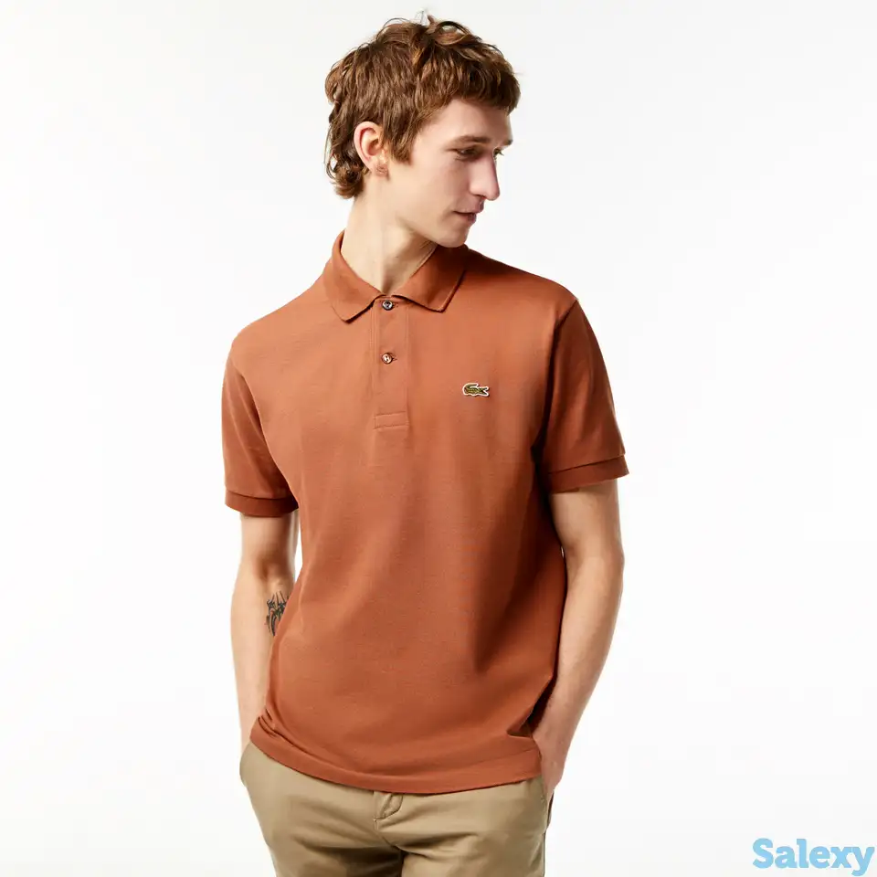 Мужское поло lacoste l1212 classic fit, фотография 1