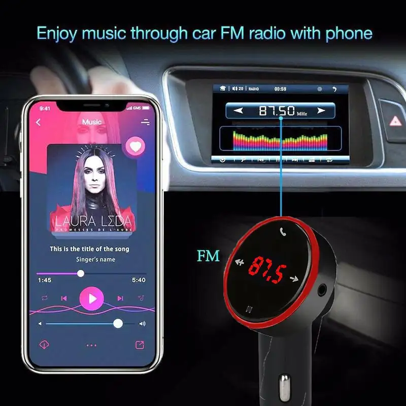 Автомобильный MP3, FM, Bluetooth модулятор 6 в 1., фотография 1