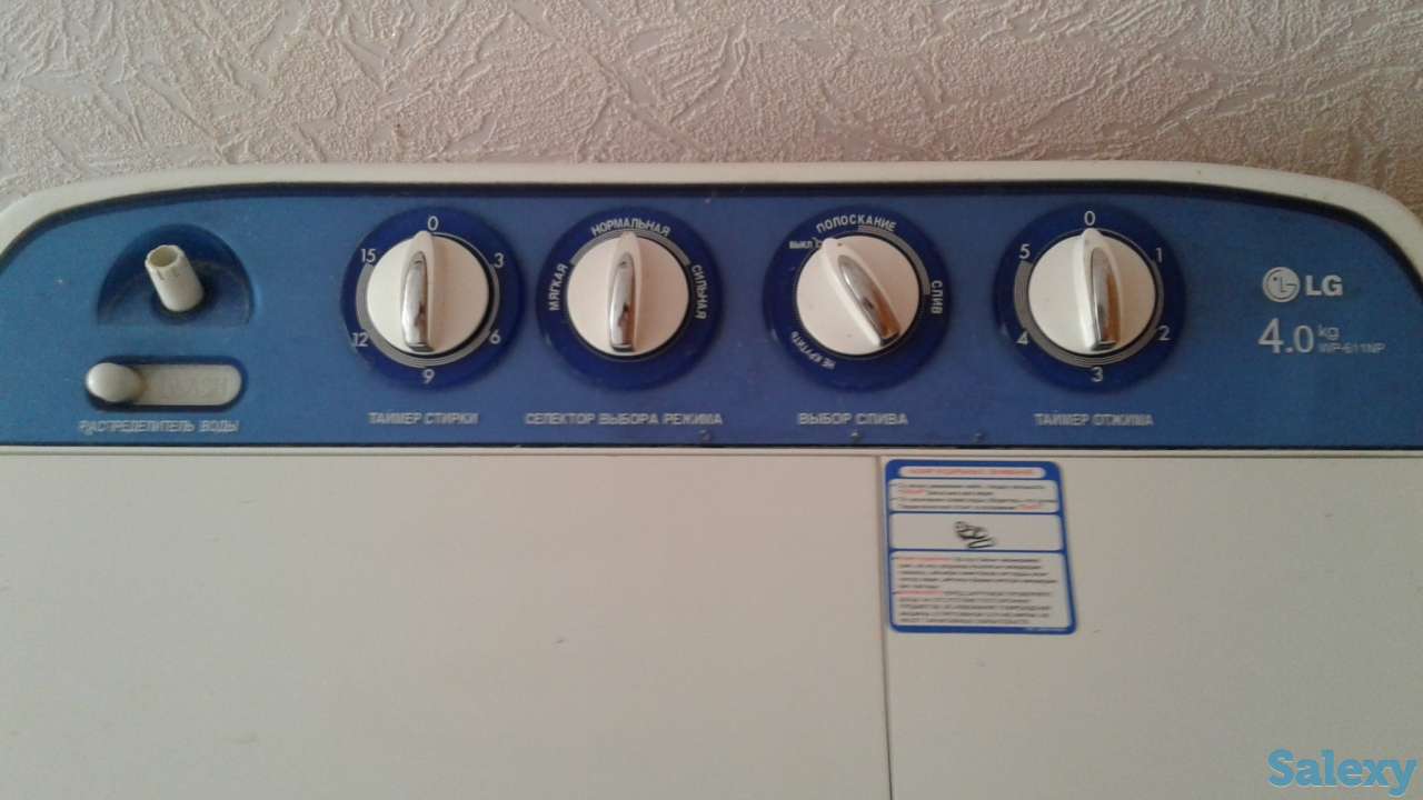 Продам стиральную машину полуавтомат б/у за 15000 тенге., фотография 2
